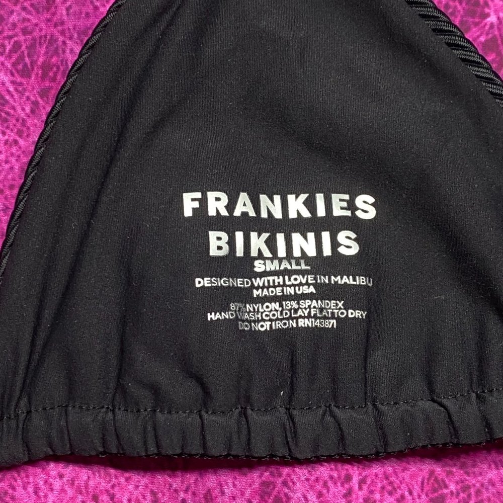 Tia Ribbed Triangle Bikini Top - Picture 5 of 5